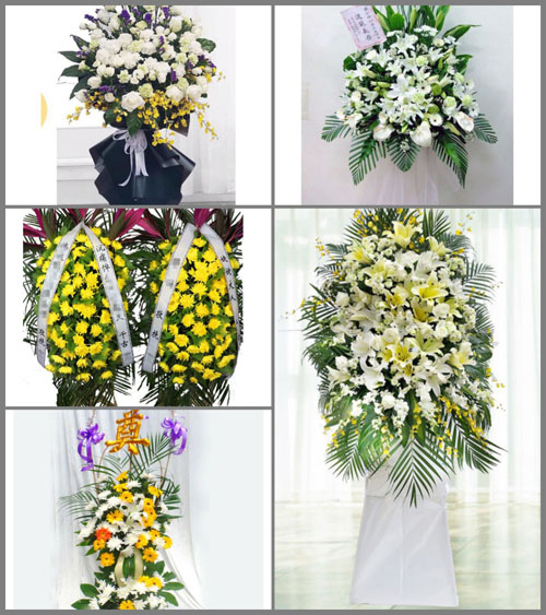 云南文山州丘北县温浏乡白事花篮预定